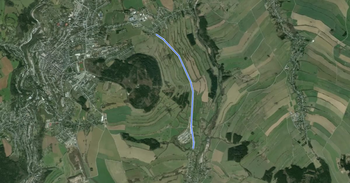 Маршрут Ww Geyersdorf-Königswalde на спутниковом снимке
