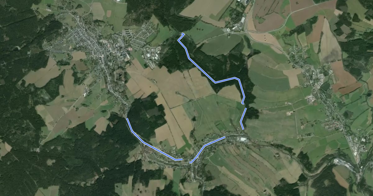 Маршрут Ww Greifenbachmühle-Tannenberg на спутниковом снимке