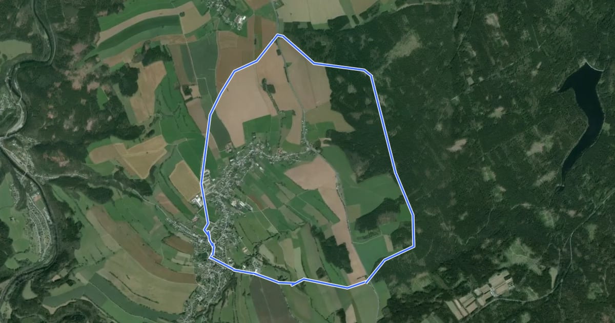 Маршрут Ww Großer Rundweg Großolbersdorf на спутниковом снимке