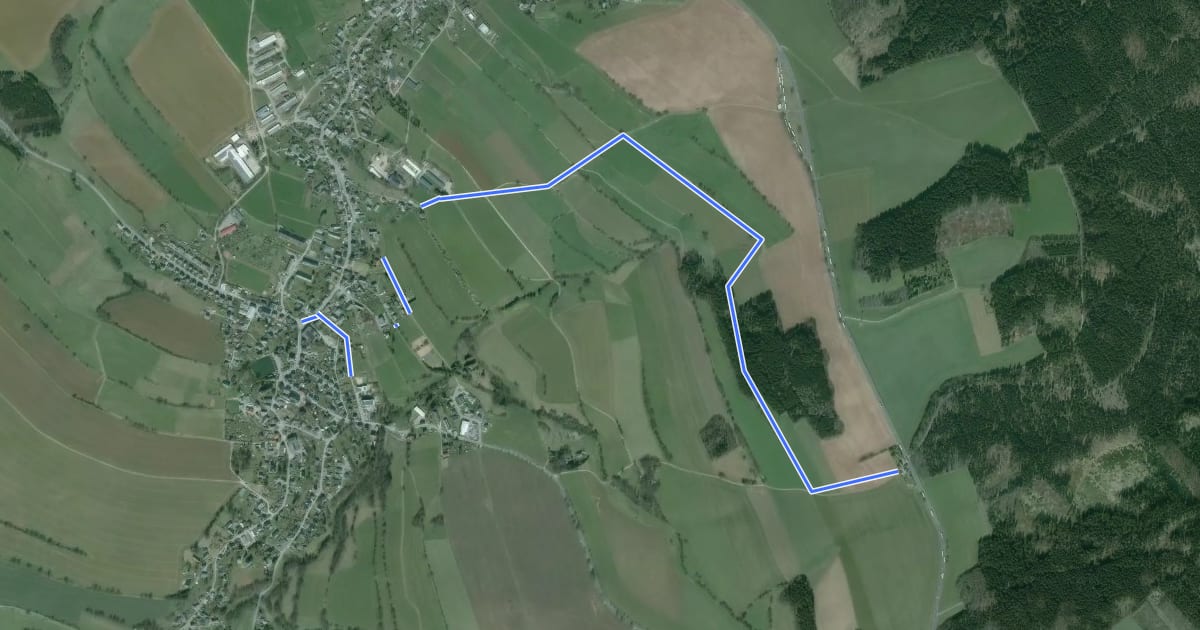 Маршрут Ww Großolbersdorf-Halfterhäuser über Zeisighübel на спутниковом снимке