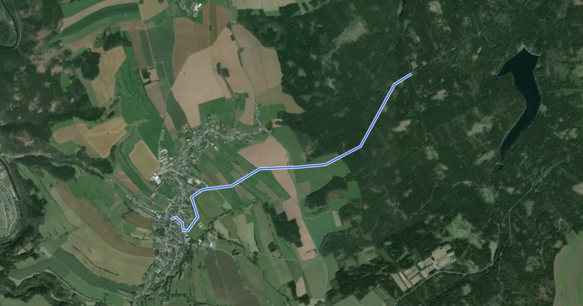 Маршрут Ww Großolbersdorf-Kalte Küche на спутниковом снимке