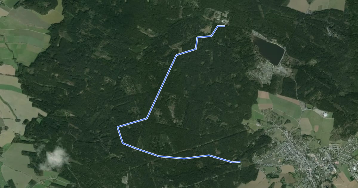 Маршрут Ww Heideteich-Jugendherberge Hormersdorf на спутниковом снимке