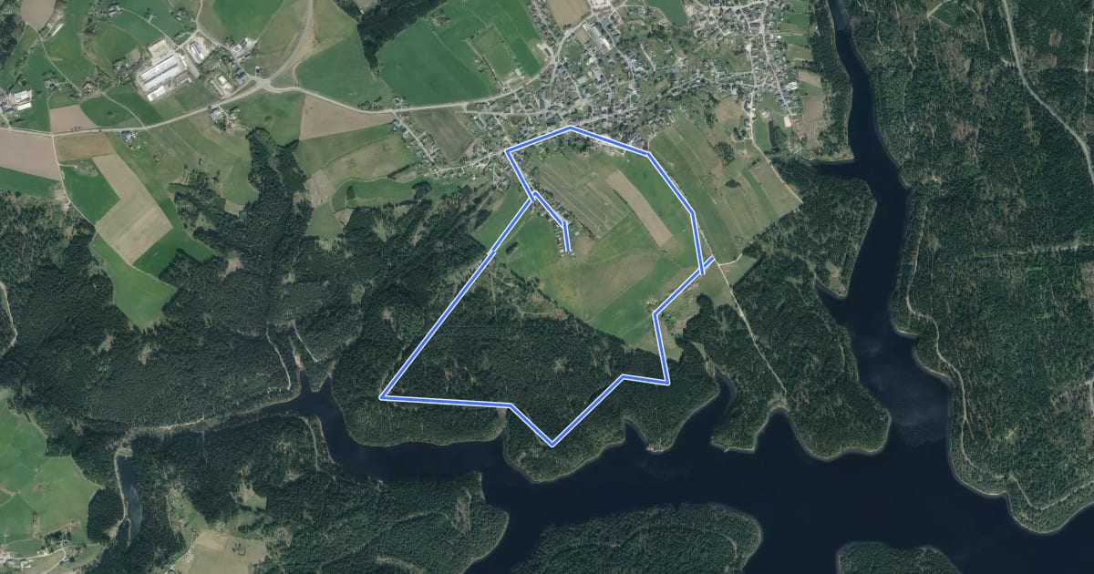 Маршрут Ww Hundshübler Rundwanderweg на спутниковом снимке