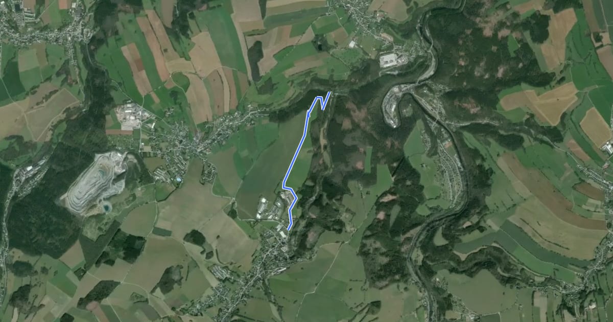 Маршрут WW Im Grund - Rittergut Drebach на спутниковом снимке