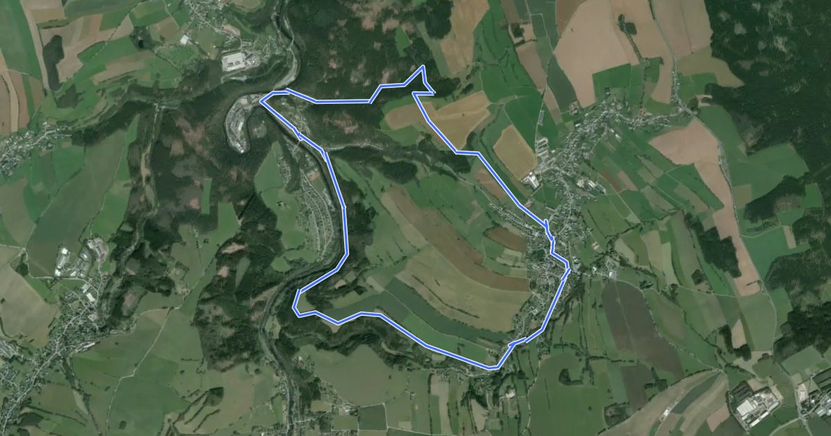 Маршрут Ww Karl-Stülpner-Rundweg на спутниковом снимке
