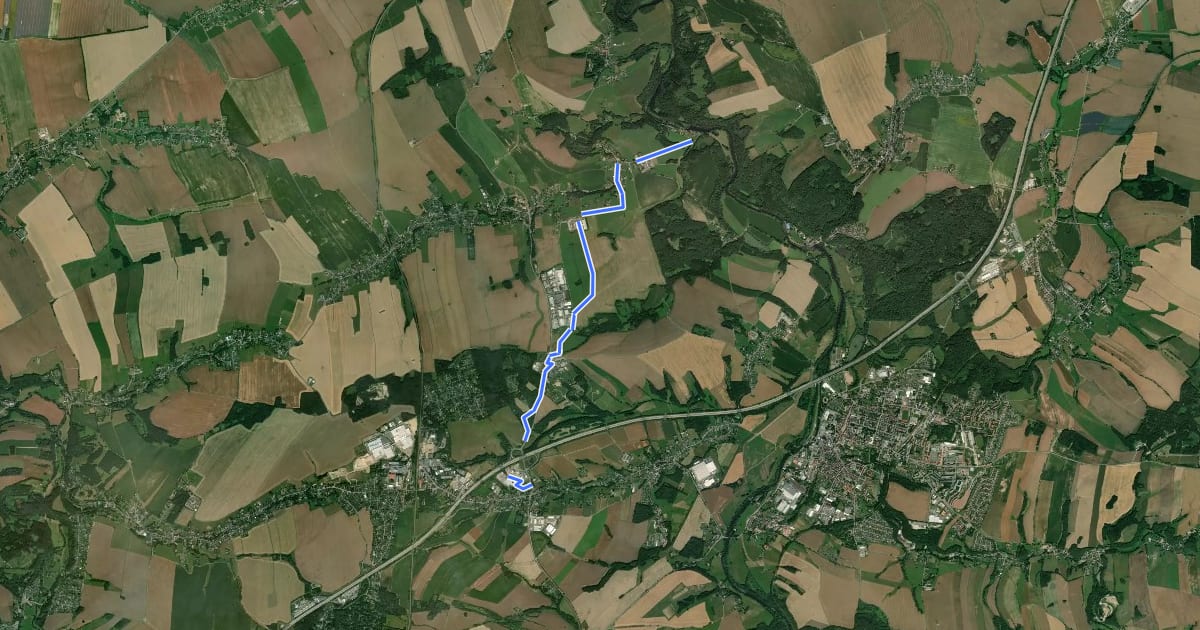 Маршрут Ww Krumbach - Sonnenlandpark - Oberlichtenau на спутниковом снимке