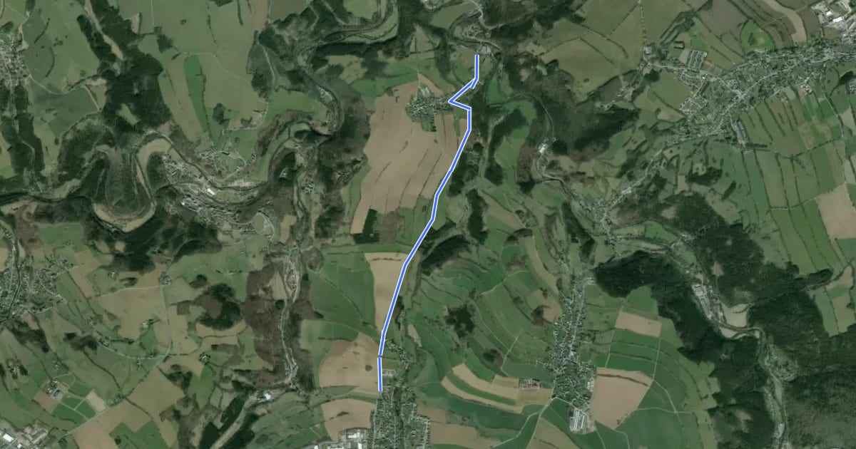 Маршрут Ww Mildenau-Streckewalde über Straßel на спутниковом снимке