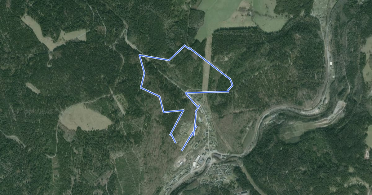 Маршрут WW Naturlehrpfad Halsbachtal на спутниковом снимке