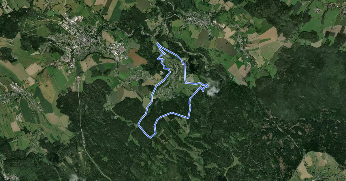 Маршрут Ww Pobershauer Rundweg на спутниковом снимке