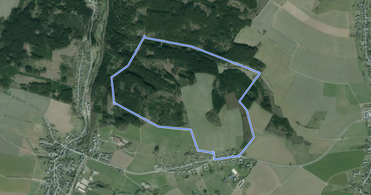Маршрут Ww "Rundweg Günsdorf" на спутниковом снимке