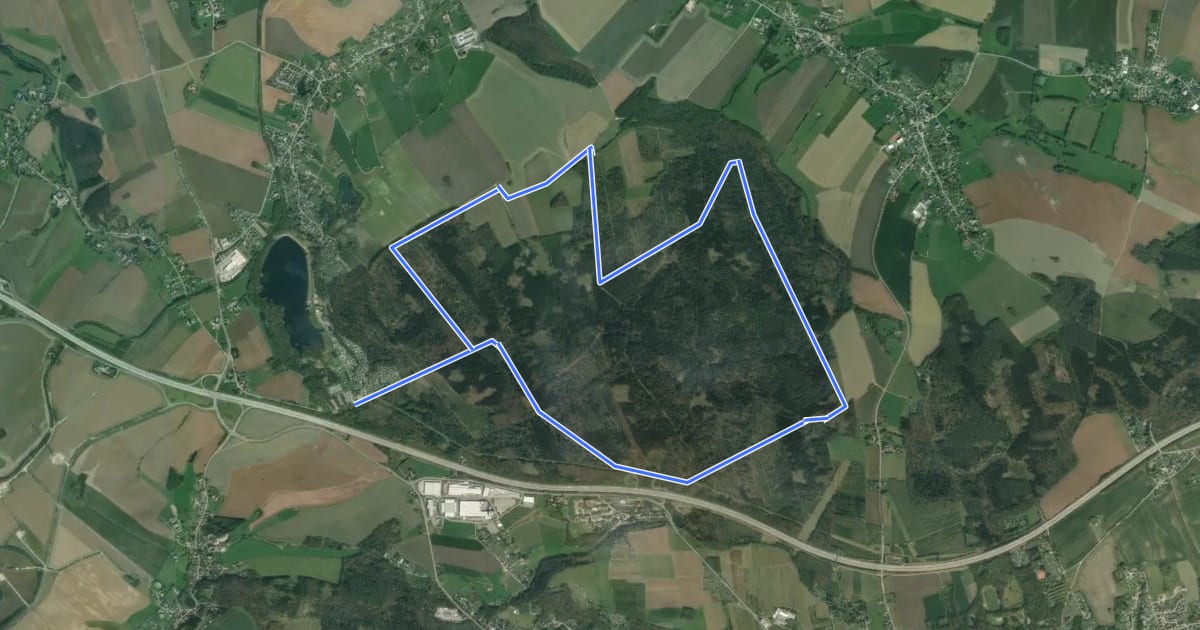 Маршрут Ww Rundweg Oberwald на спутниковом снимке