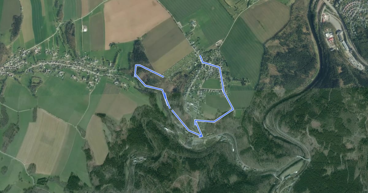 Маршрут Ww Rundweg Schlösschen на спутниковом снимке