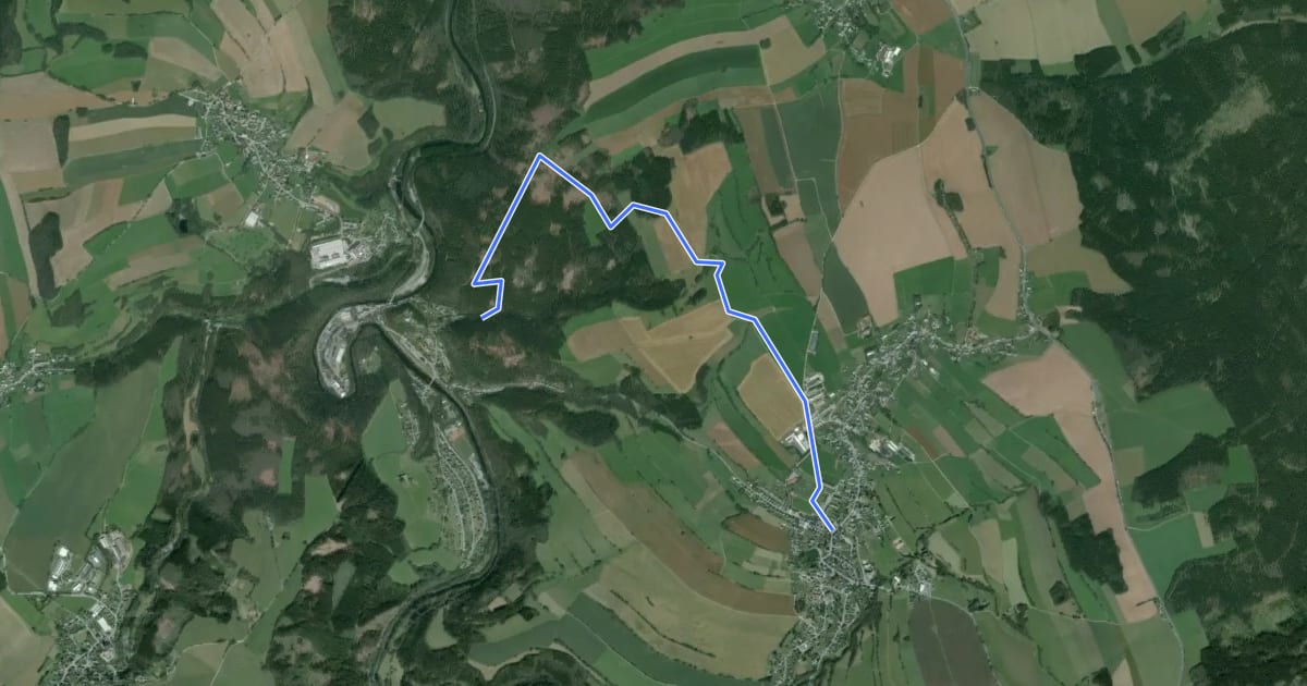 Маршрут Ww: Scharfenstein-Kanzel-Großolbersdorf на спутниковом снимке