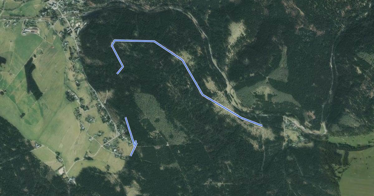 Маршрут Ww Steinbruchweg und Schwarzer Buschweg, Markierung sehr sparsam на спутниковом снимке