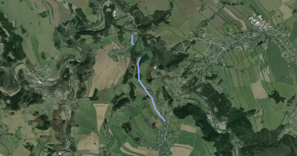 Маршрут Ww Streckewalde-Mauersberg über Heidehäuser на спутниковом снимке