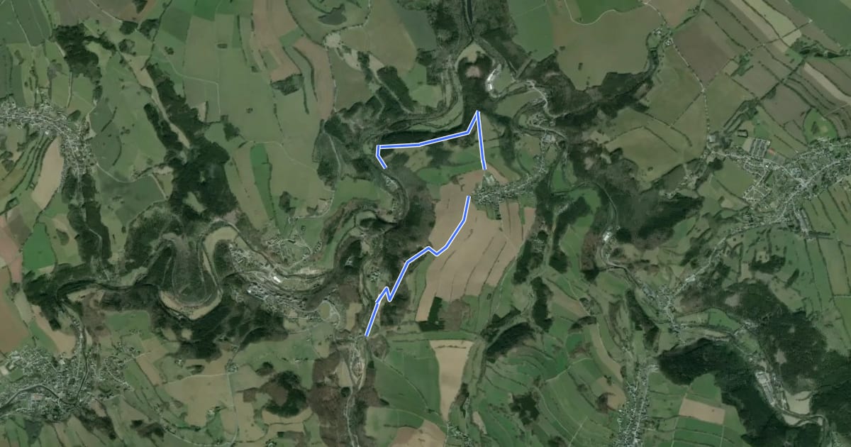 Маршрут Ww Thermalbad Wiesenbad - Himmelmühle über Streckewalde на спутниковом снимке