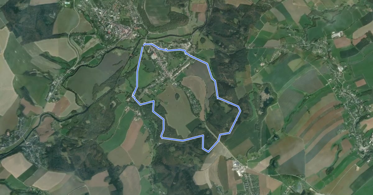 Маршрут Ww Waldenburg Ringwanderweg на спутниковом снимке
