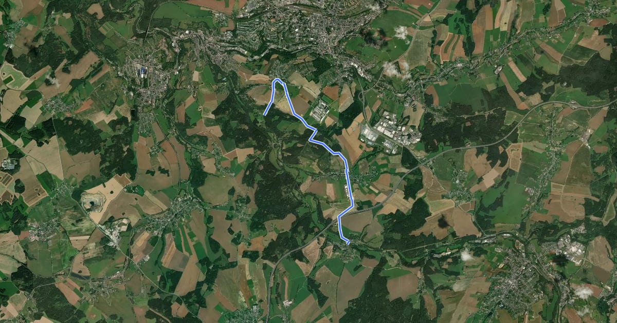 Маршрут Ww Weißensand-Schneidenbach-Rotschau-Mühlwand на спутниковом снимке