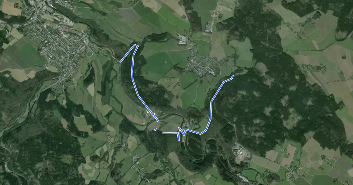 Маршрут WW Wernsdorf-Nennigmühle на спутниковом снимке
