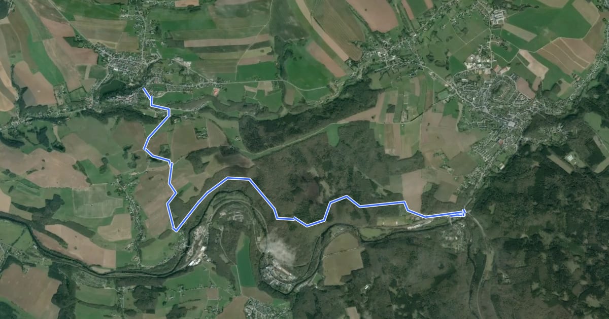 Маршрут Ww Wildenfels-Bahnhof Hartenstein на спутниковом снимке