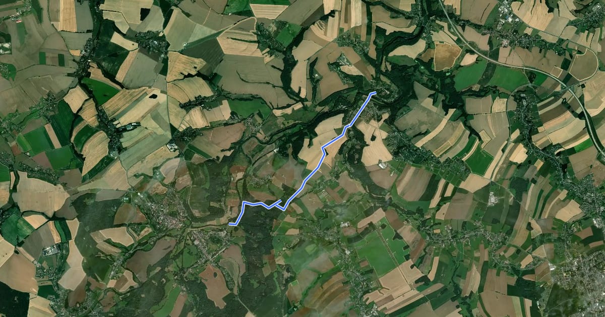 Маршрут Ww Wolkenburg - Höllgrund -Waldenburg на спутниковом снимке