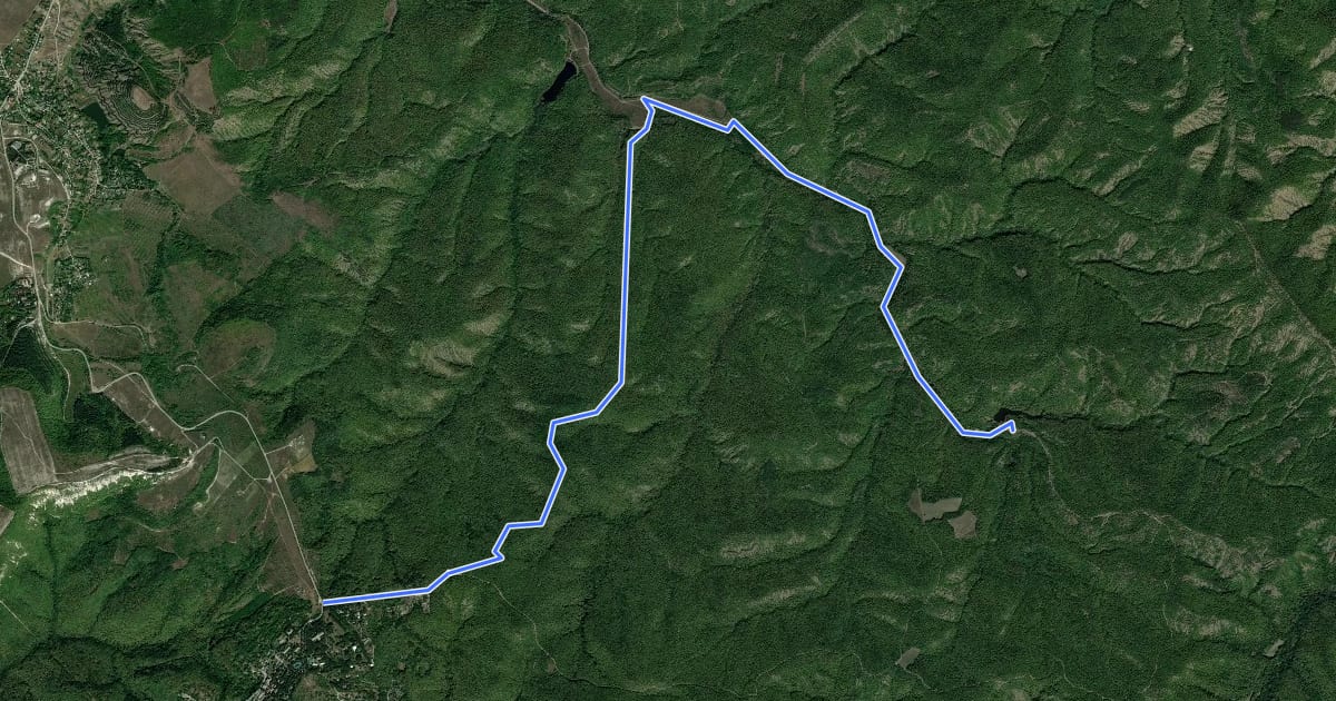 Маршрут WY2 на спутниковом снимке