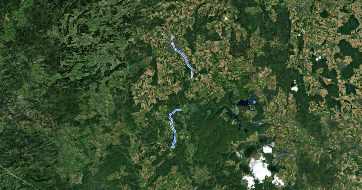 Маршрут X1 Sternweg на спутниковом снимке
