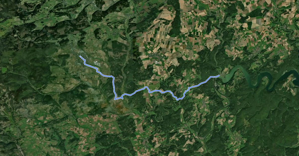Маршрут X13 Hanseweg (Etappe 6) на спутниковом снимке