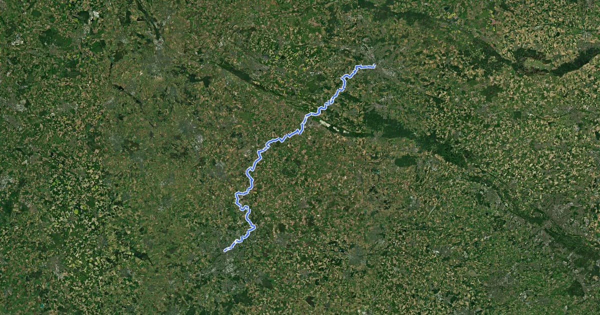 Маршрут X1648 Westfälischer Friede Weg на спутниковом снимке