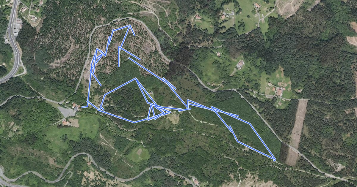 Маршрут XCO Monte Avril на спутниковом снимке