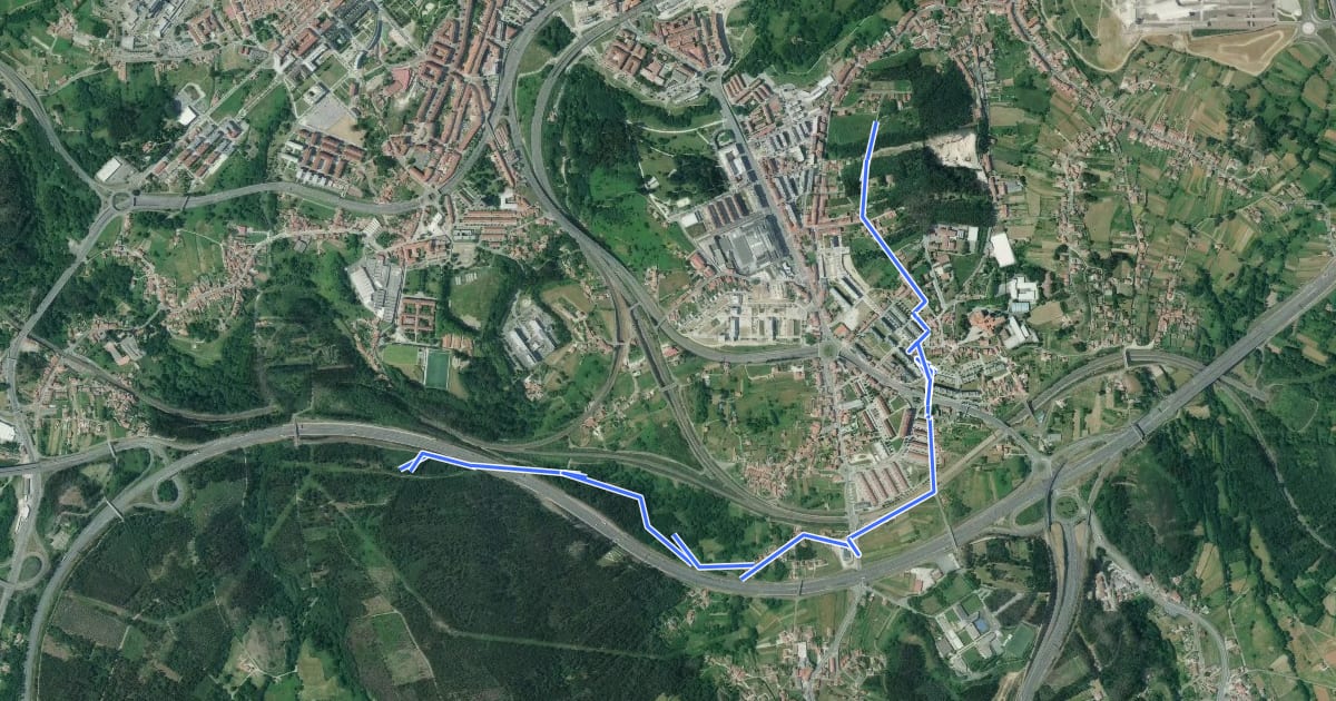 Маршрут Xiro dos Montes 06 Monte de Conxo - Monte Santas Mariñas на спутниковом снимке