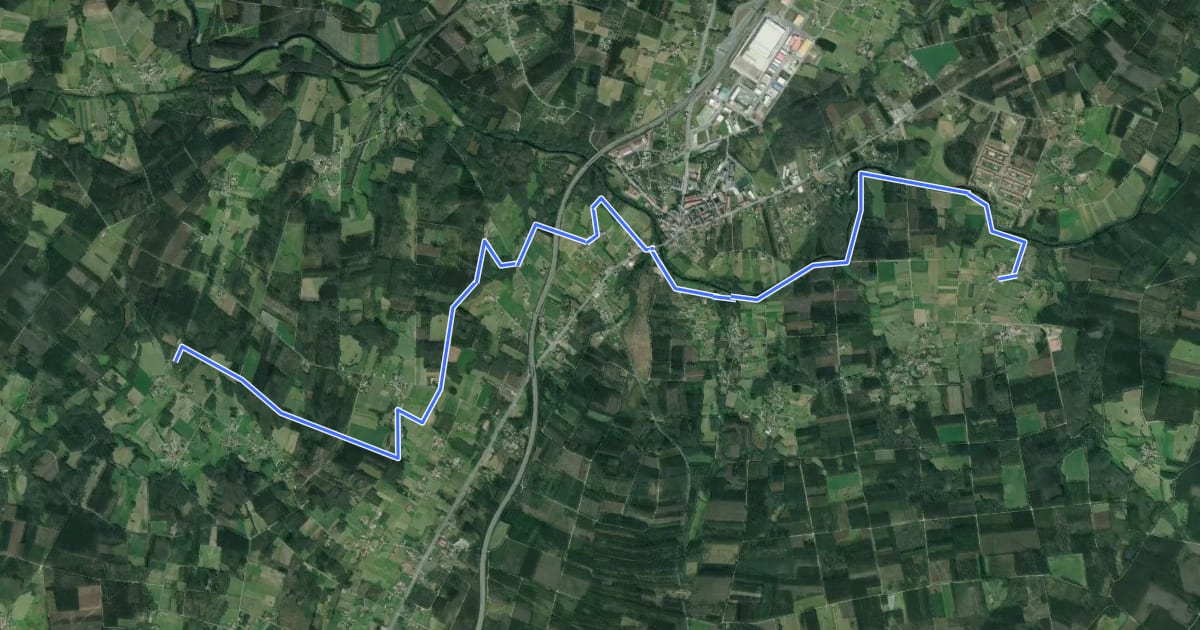 Маршрут Xiro Grande dos Montes 03 A Igrexa - Carballeira de Nemenzo на спутниковом снимке