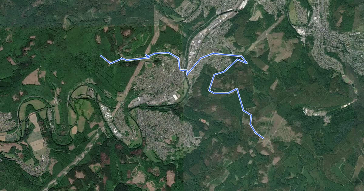 Маршрут [XS] Sieghöhenweg [Mudersbach] на спутниковом снимке