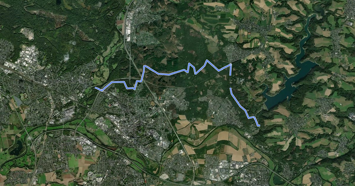 Маршрут [XS] Sieghöhenweg [Siegburg] на спутниковом снимке