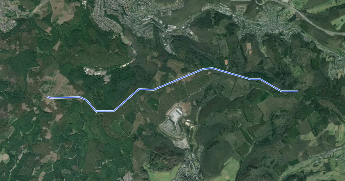 Маршрут [XS] Sieghöhenweg [Siegen] на спутниковом снимке