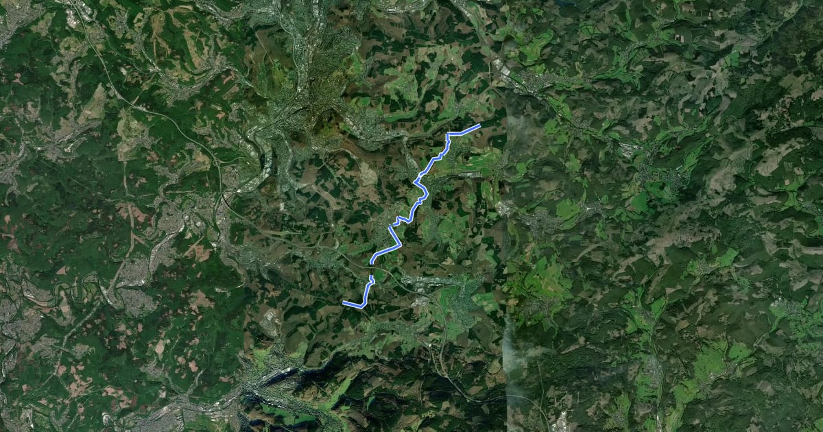 Маршрут [XS] Sieghöhenweg [Wilnsdorf] на спутниковом снимке