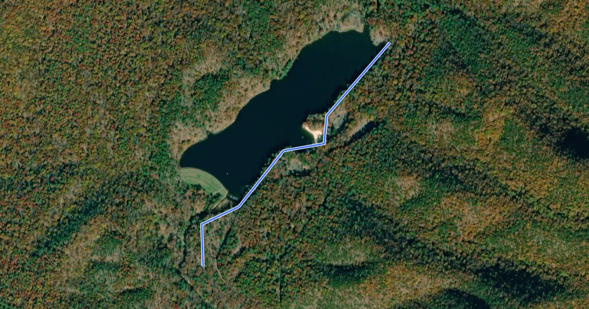 Маршрут YCC Trail на спутниковом снимке