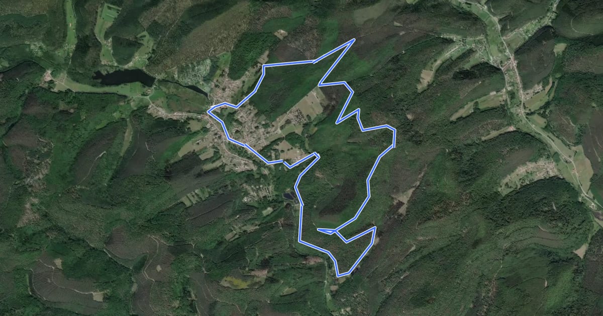 Маршрут Yellow ring на спутниковом снимке