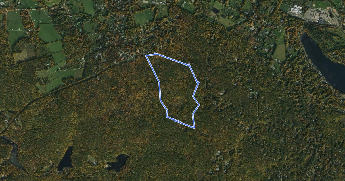 Маршрут Yellow Trail на спутниковом снимке
