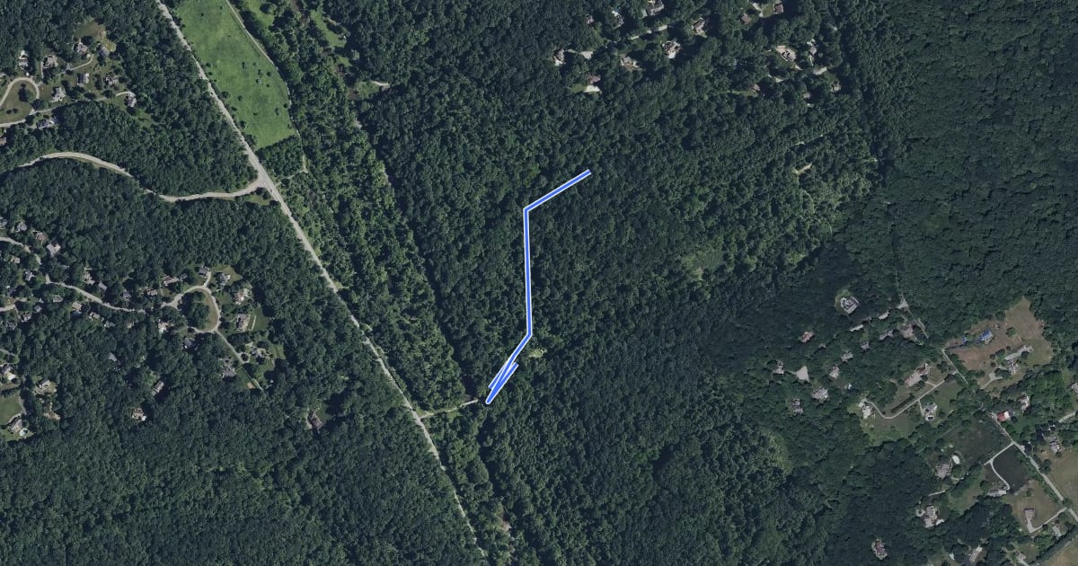 Маршрут Yellow Trail на спутниковом снимке