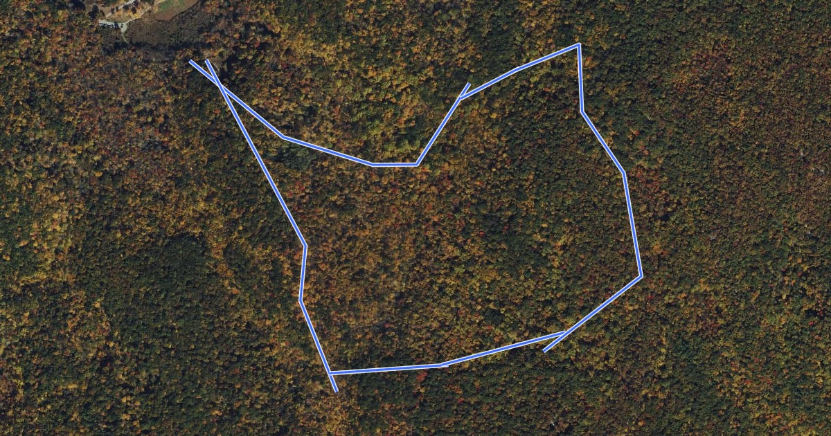 Маршрут Yellow Trail на спутниковом снимке