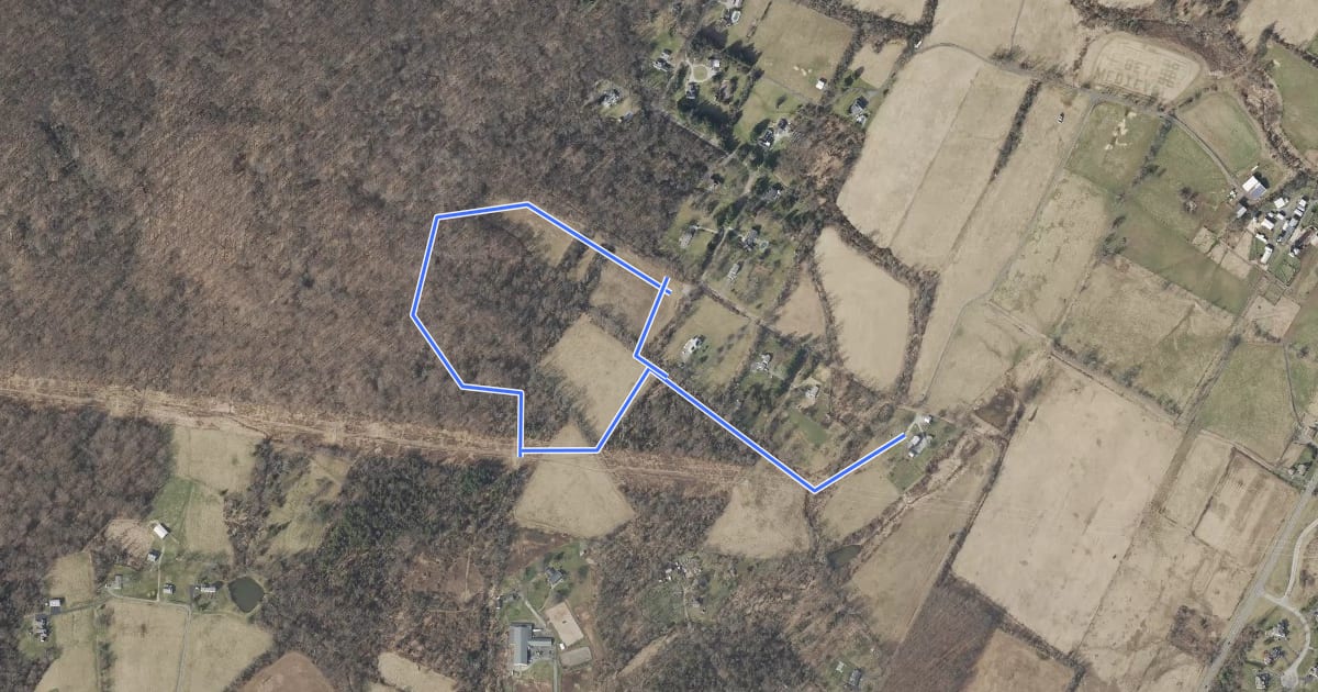 Маршрут Yellow Trail на спутниковом снимке