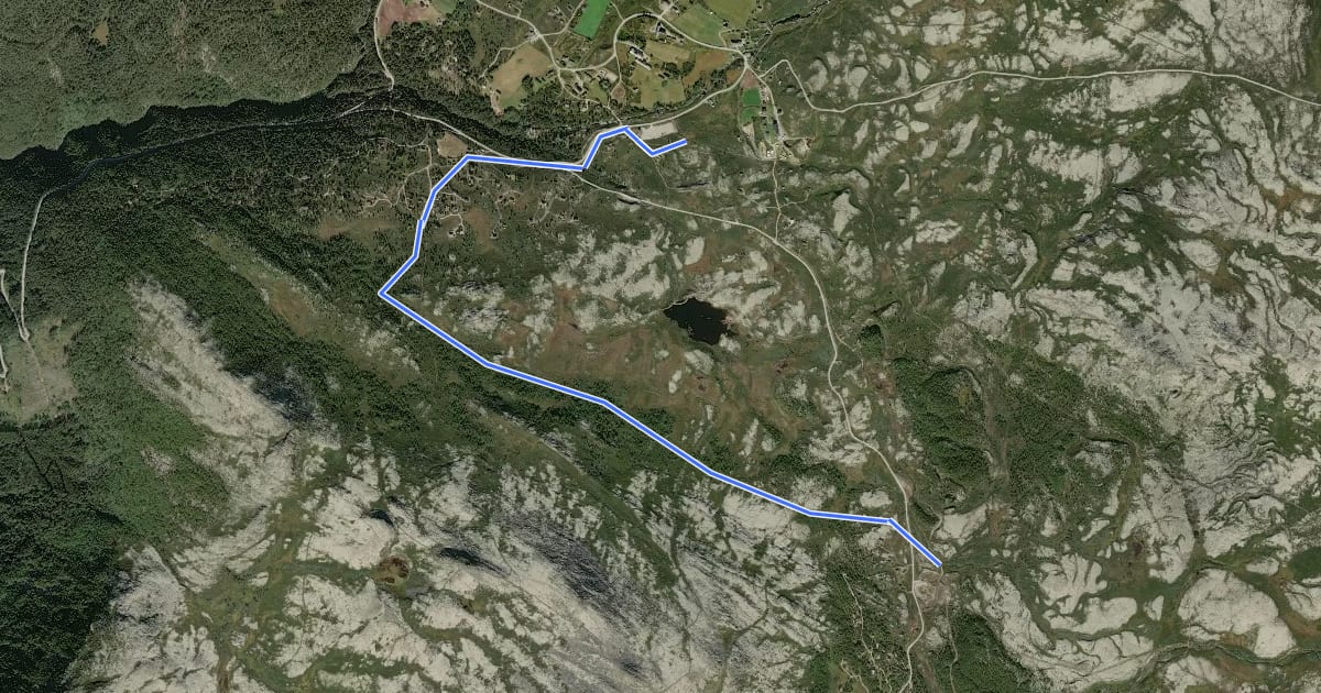 Маршрут yellow trail на спутниковом снимке