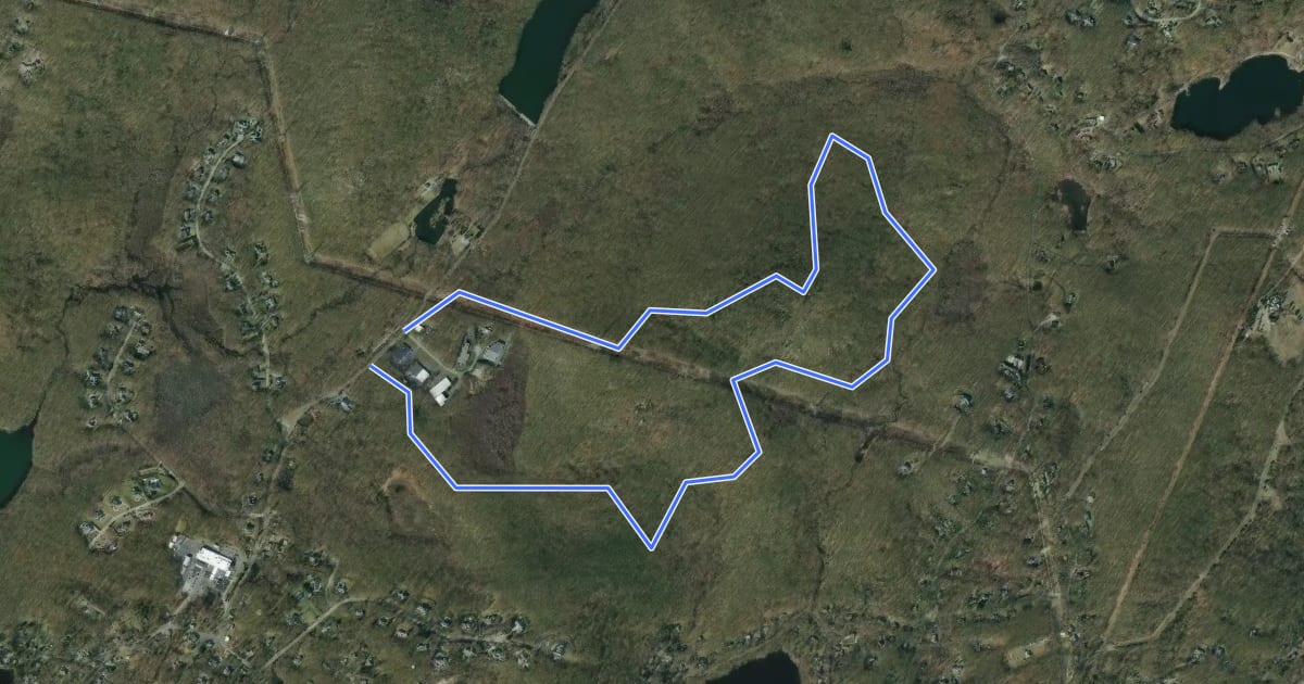 Маршрут Yellow Trail на спутниковом снимке