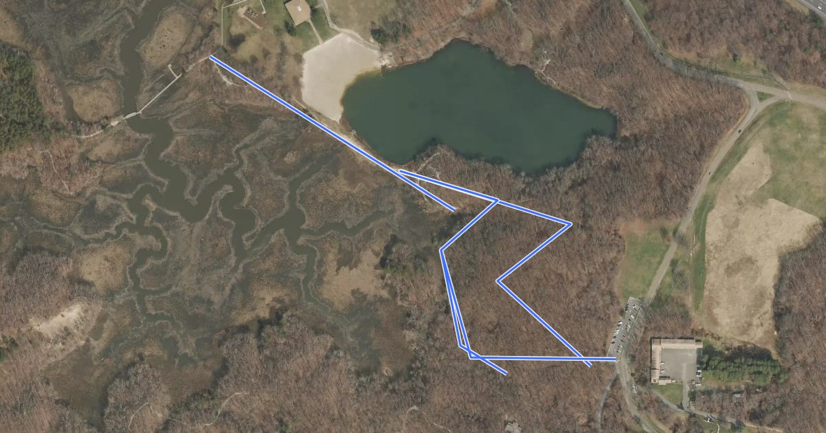 Маршрут Yellow Trail Hiking Route на спутниковом снимке