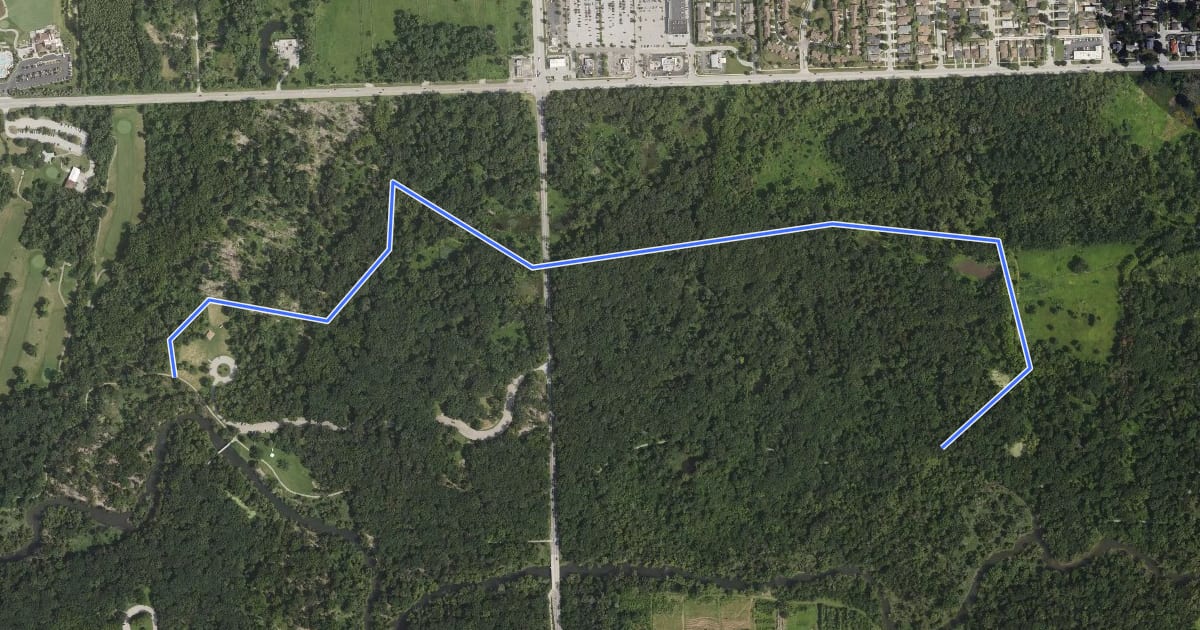 Маршрут Yellow Unpaved Trail на спутниковом снимке