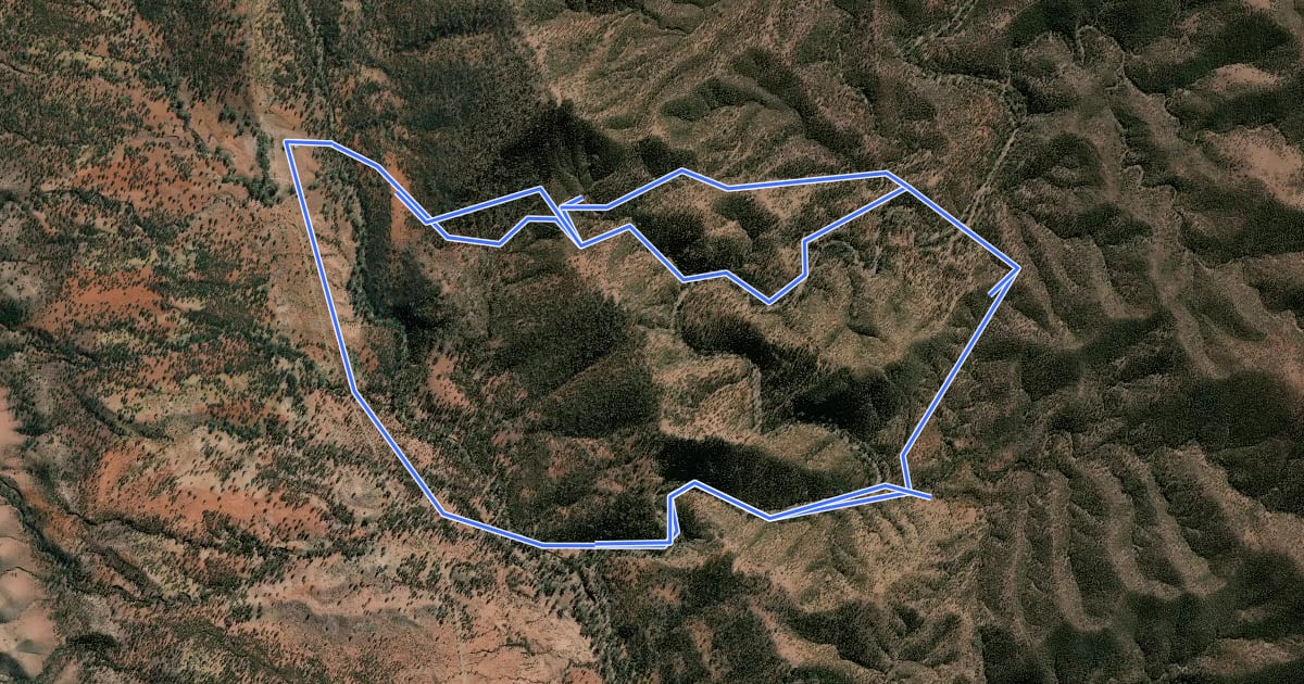 Маршрут Yuluna Hike на спутниковом снимке