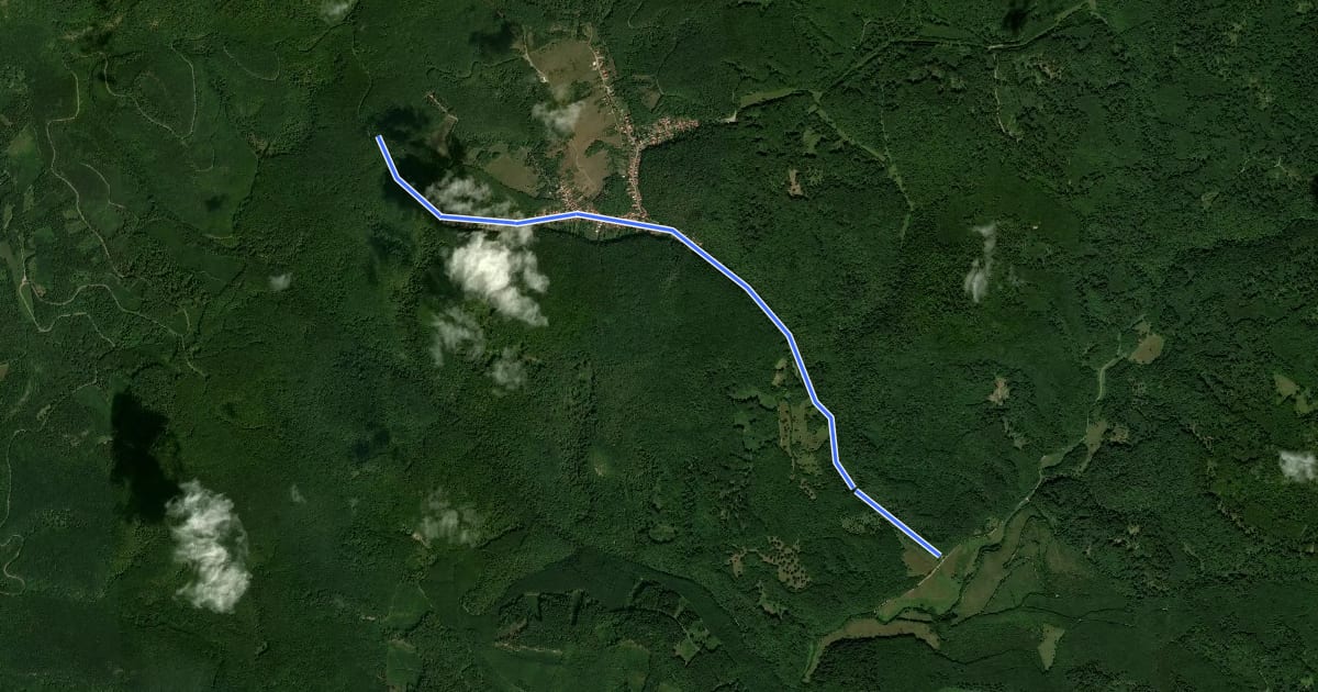 Маршрут Zöld mtb jelzés 2 на спутниковом снимке