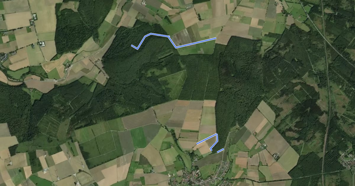 Маршрут Z-Route des EGV bei Schwaney на спутниковом снимке
