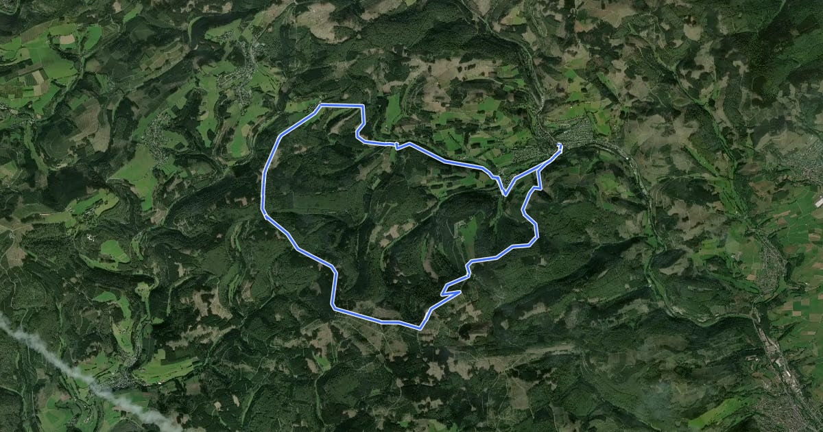 Маршрут Züschen Rundweg Z4 Mollseifener Weg на спутниковом снимке